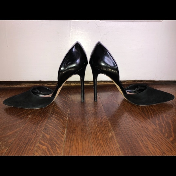 Vince Camuto Patent Leather/suede High Heels 4" - Picture 3 of 6